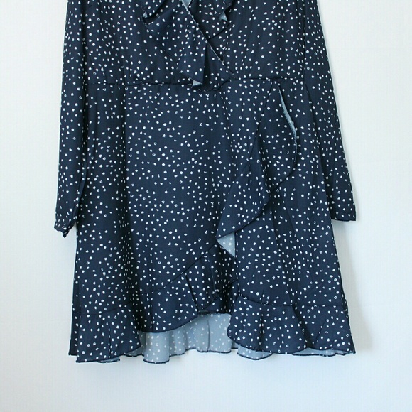 Ellie Dotted Day Dress in Navy - Picture 5 of 6