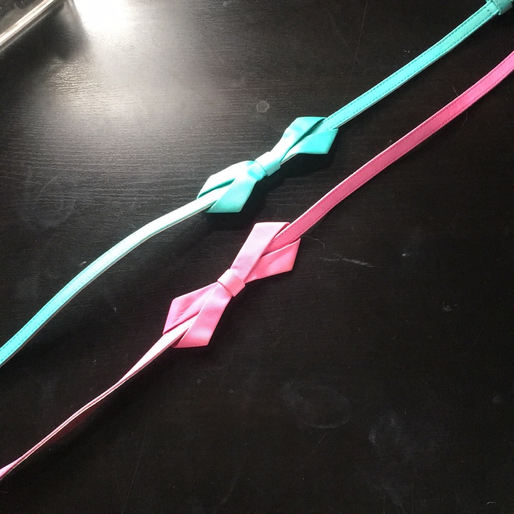 SET of two Lilly Pulitzer bow belts