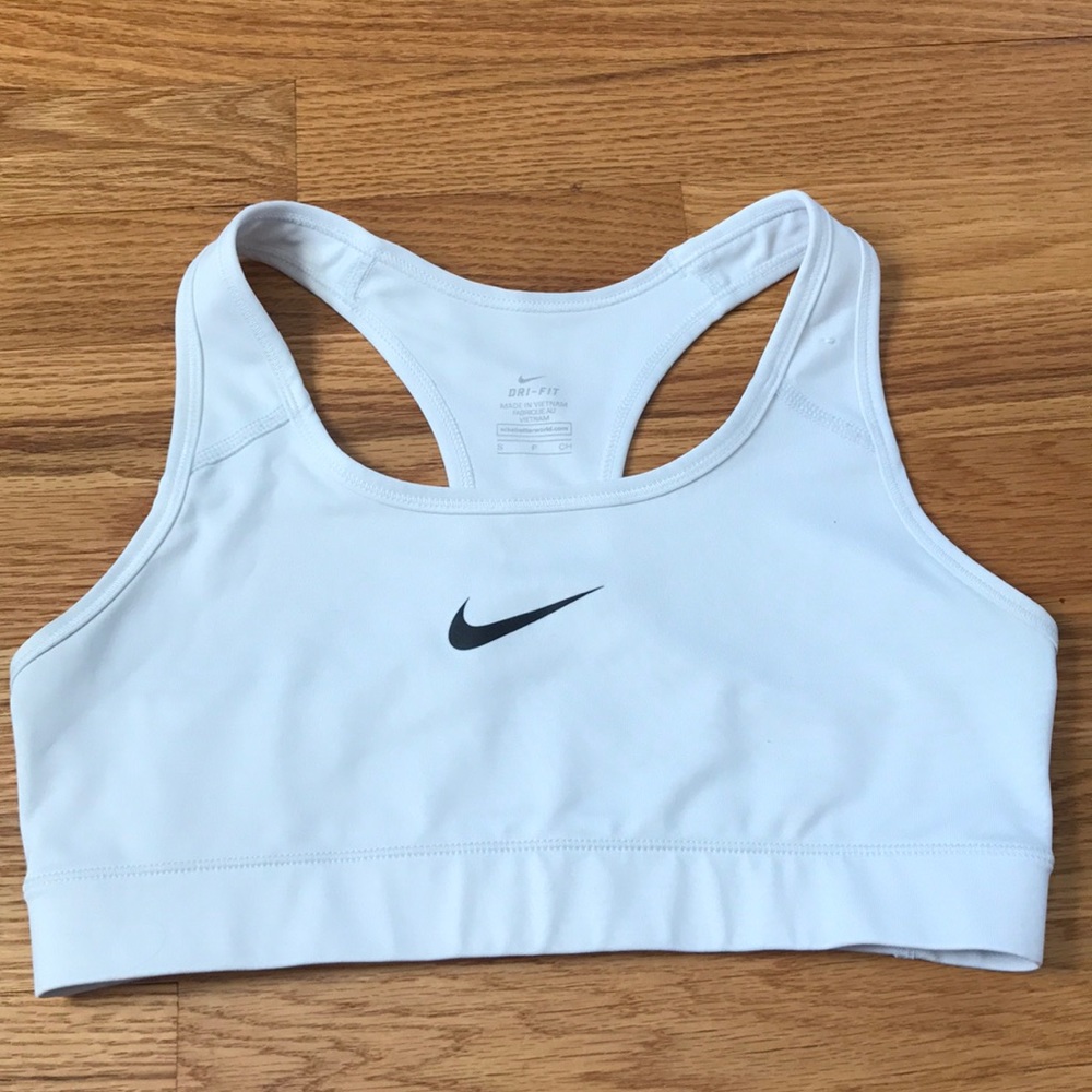 White Nike Sports Bra size Small