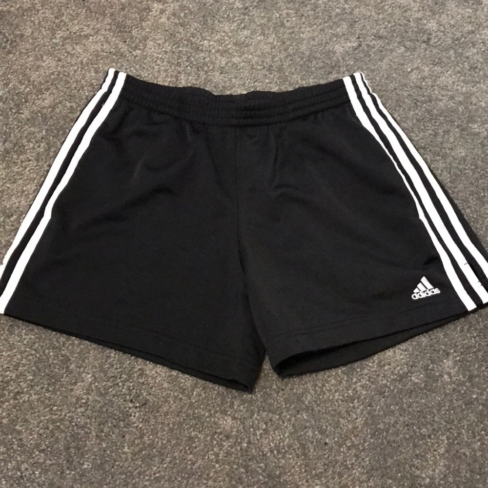 Adidas black athletic shorts