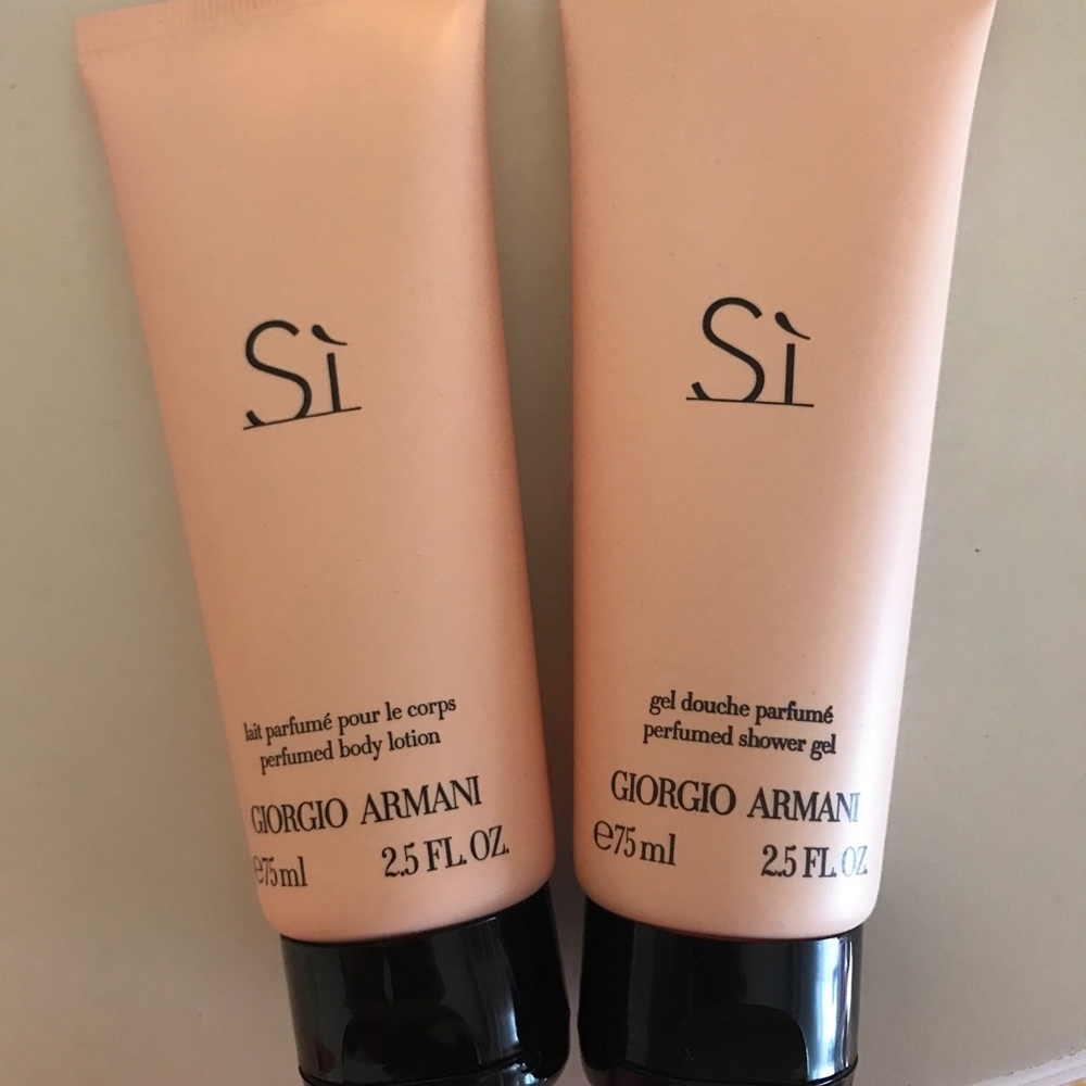 Giorgio Armani si lotion and shower gel