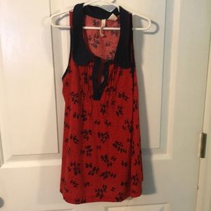 Red camel tank top