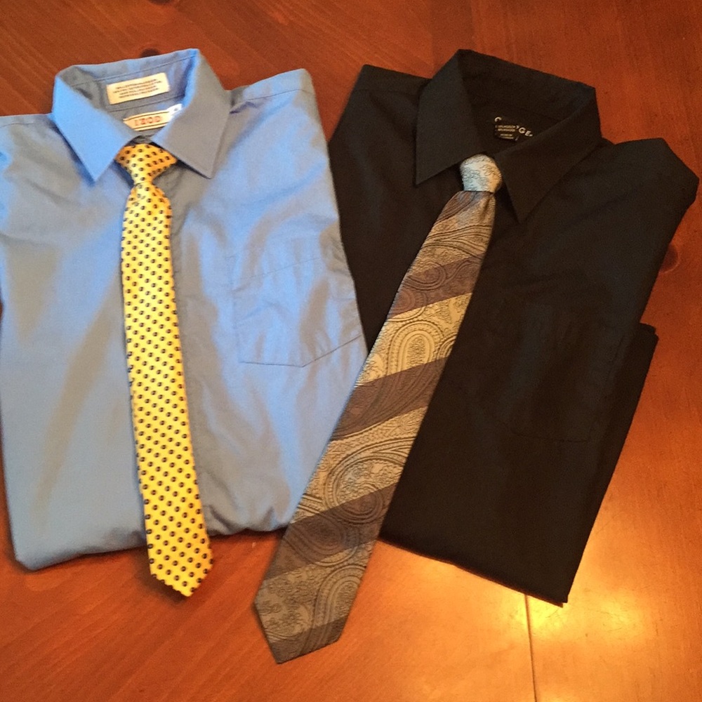 EUC boys sz Lg IZOD and George dress shirts & ties