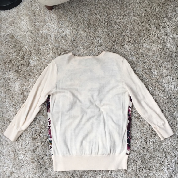 Ann Taylor Factory Mixed Media Blouse Sweater - Picture 2 of 5