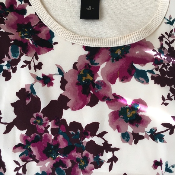 Ann Taylor Factory Mixed Media Blouse Sweater - Picture 5 of 5