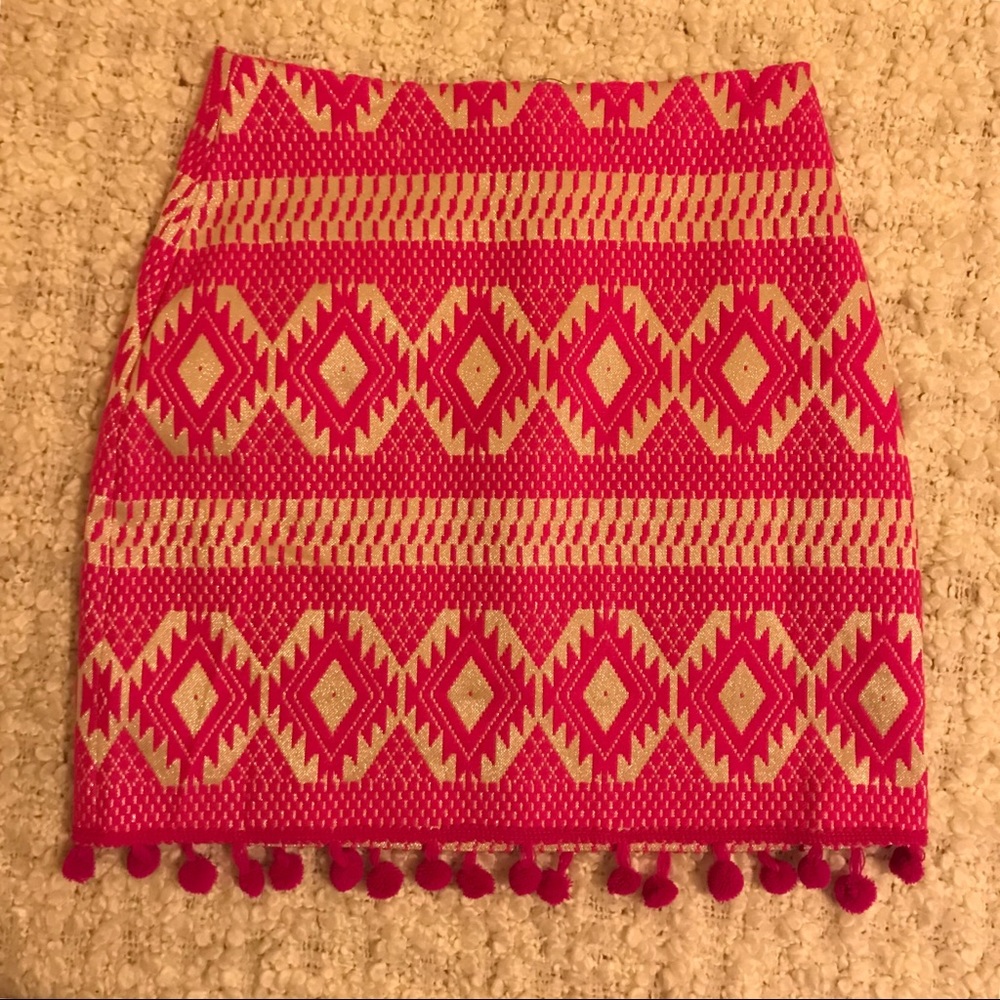 Pink Pom Pom skirt