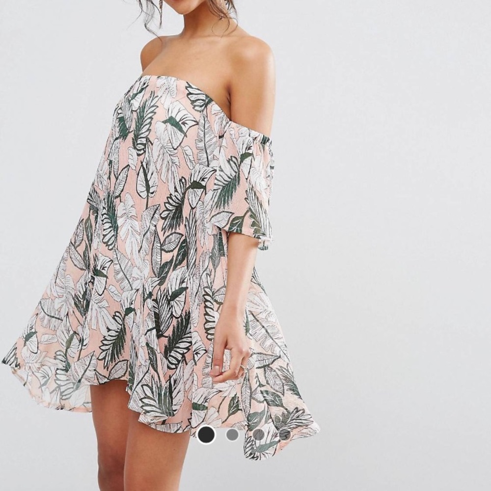 Off the shoulder floral dress
