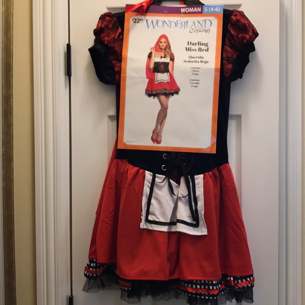 🎃Darling Miss Red HallOween Costume Dress S (4-6)