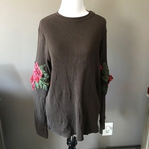 NWT LF Rose Appliqué Thermal