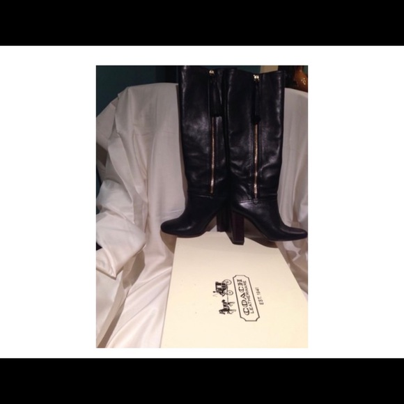 COACH Therese Black Boots - Picture 4 of 6