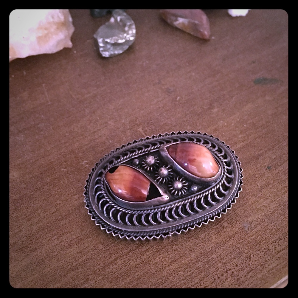 Vintage silver and shell pendant 🐚🐚