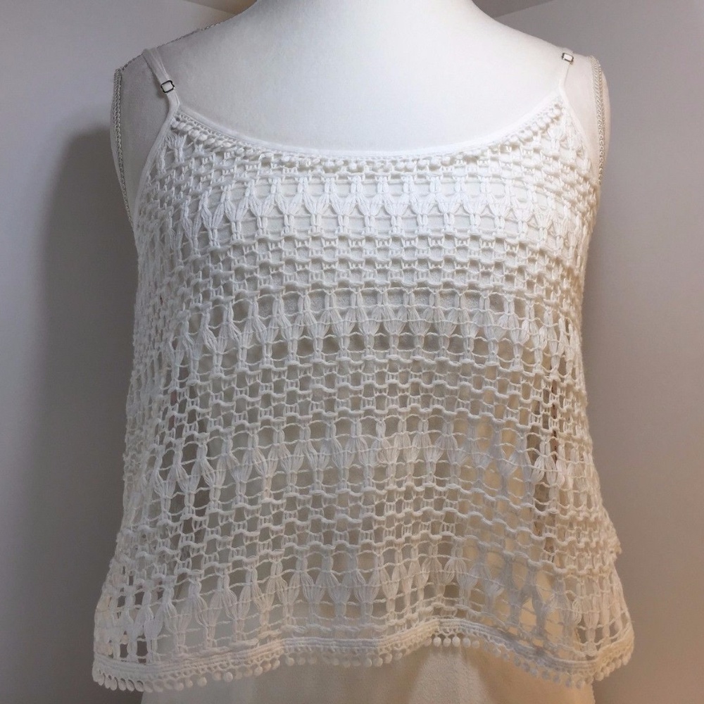 Victoria's Secret Lingerie Crochet Crop Top Cover