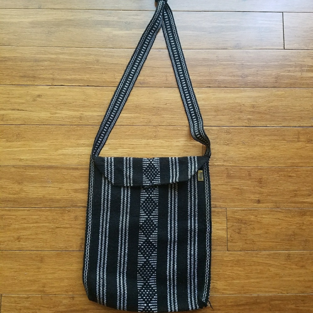 Indie patterned across shoulder bag