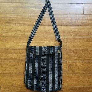 Indie patterned across shoulder bag