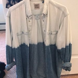 Furst of a kind oversized denim ombré flannel Furst of a kind oversized denim ombré flannel