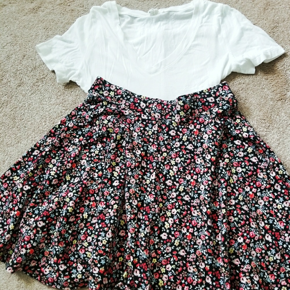 Lauren Conrad Flower Skirt