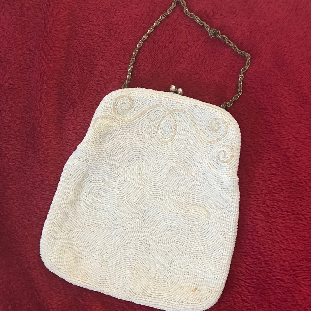 Vintage Walborg Belgium handmade beaded purse