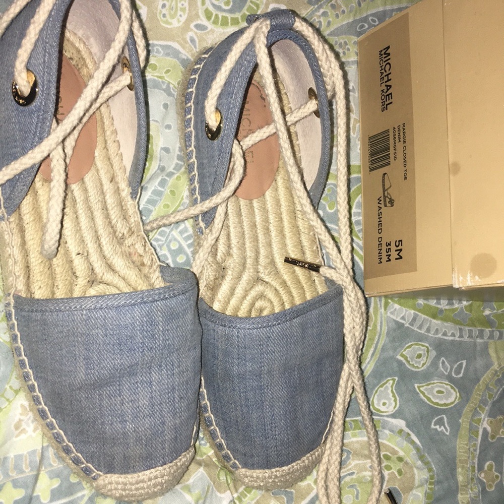 Michael kors lace up espadrilles