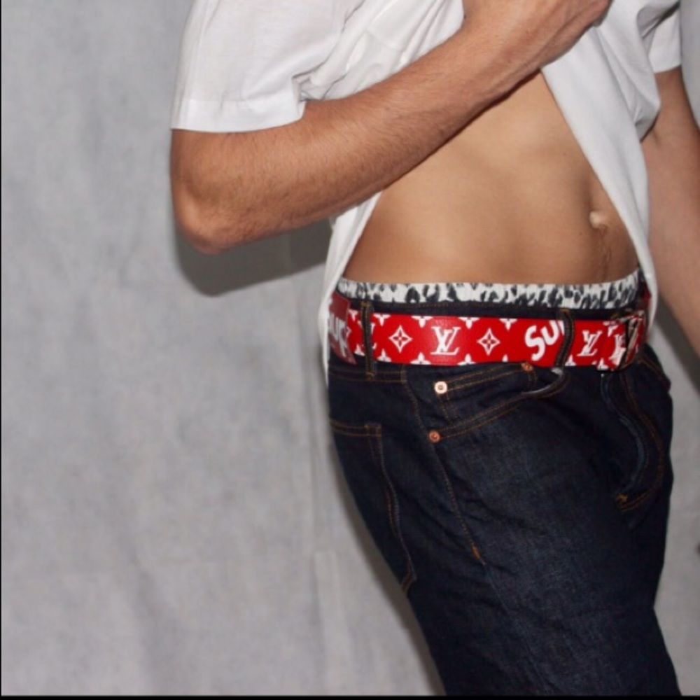 Louis Vuitton X Supreme Monogram Belt