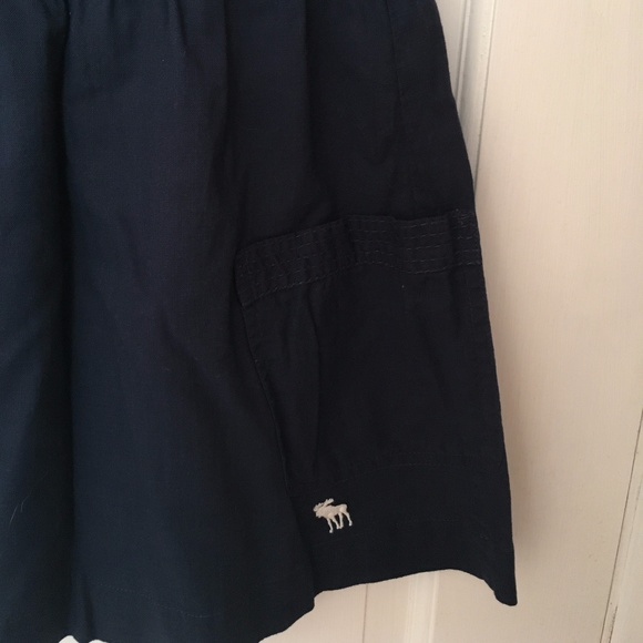 Abercrombie & Fitch Navy Cotton Mini Skirt - Picture 2 of 3