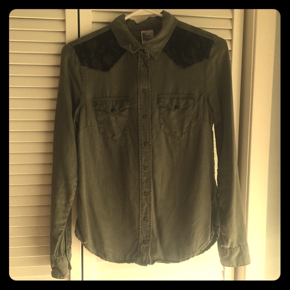 Green Collared Shirt