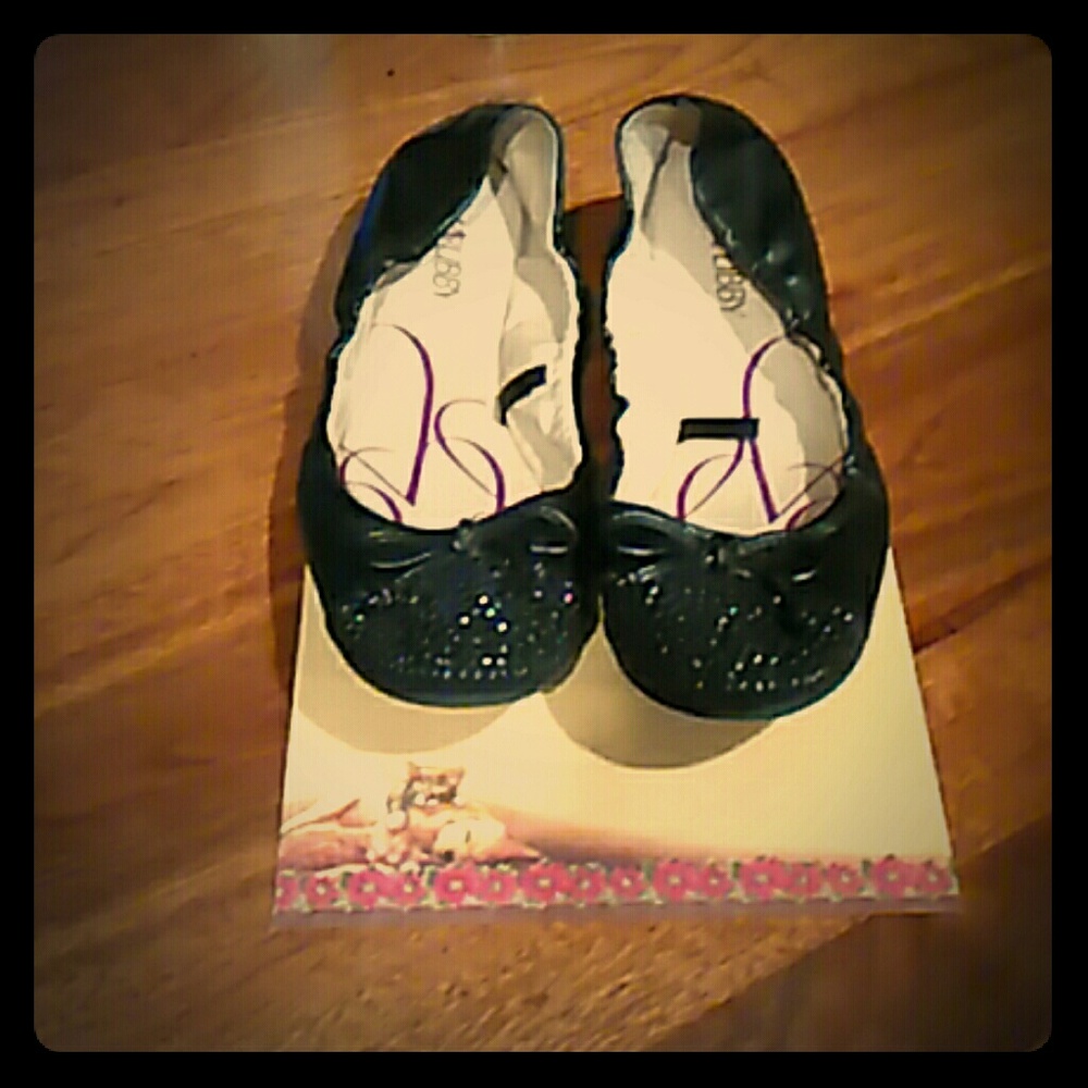 Sam & Libby Black Ballet Flats