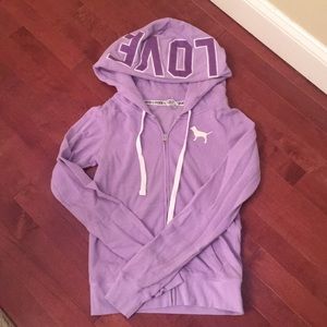 Victoria's Secret PINK Lilac Zip-Up
