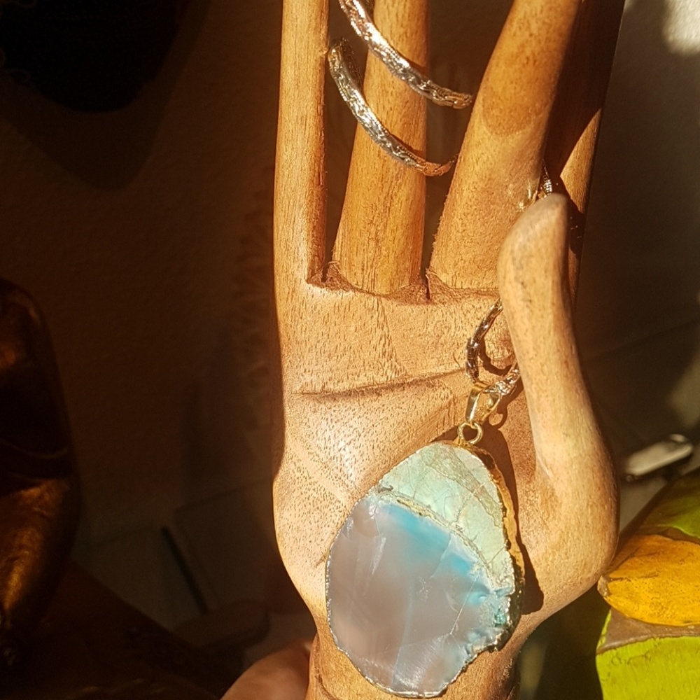 Natural fluorite necklace