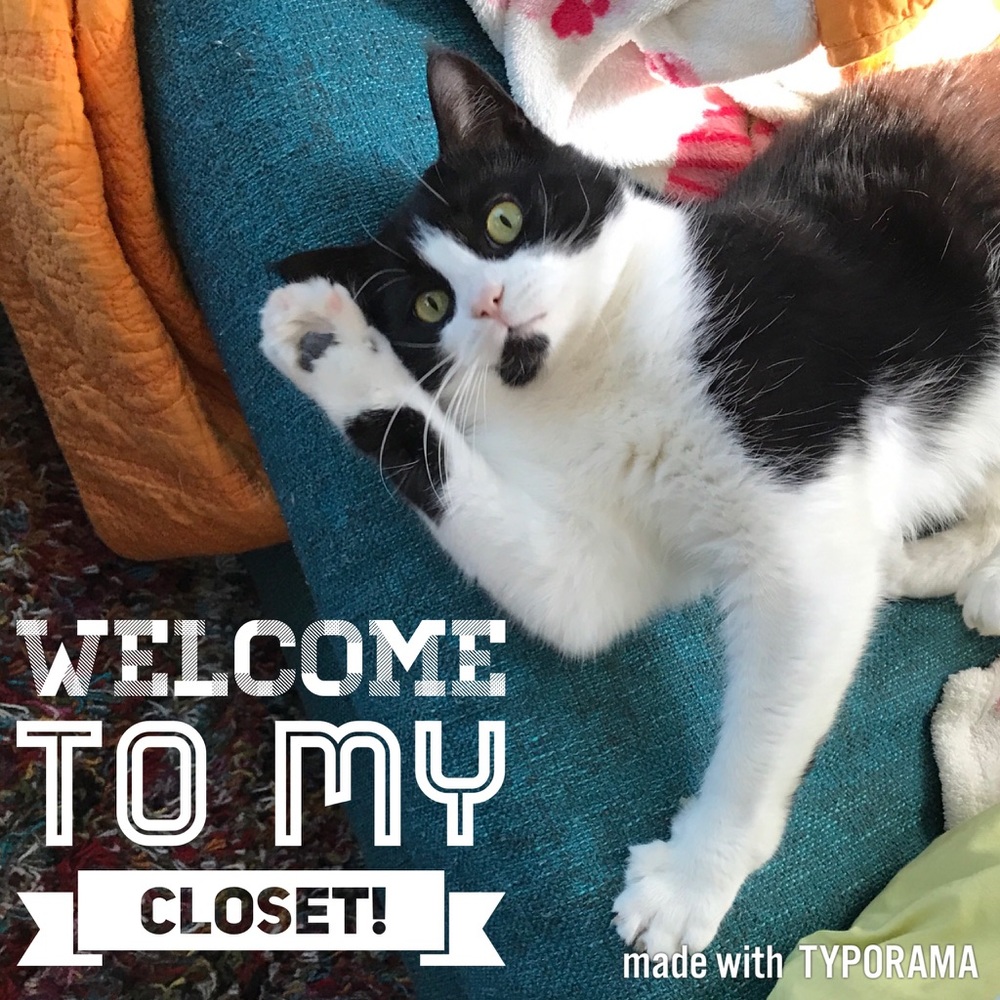 Welcome to my closet!