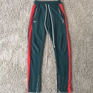 Gucci colorway Trackpants w/ zipper sweats joggers