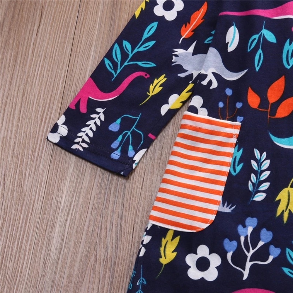 🍄 Dinosaur Toddler Dress 🍄 - Picture 3 of 3