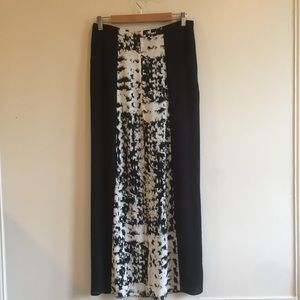 BCBG Max Azria Layered Front Slit Maxi Skirt Sz S
