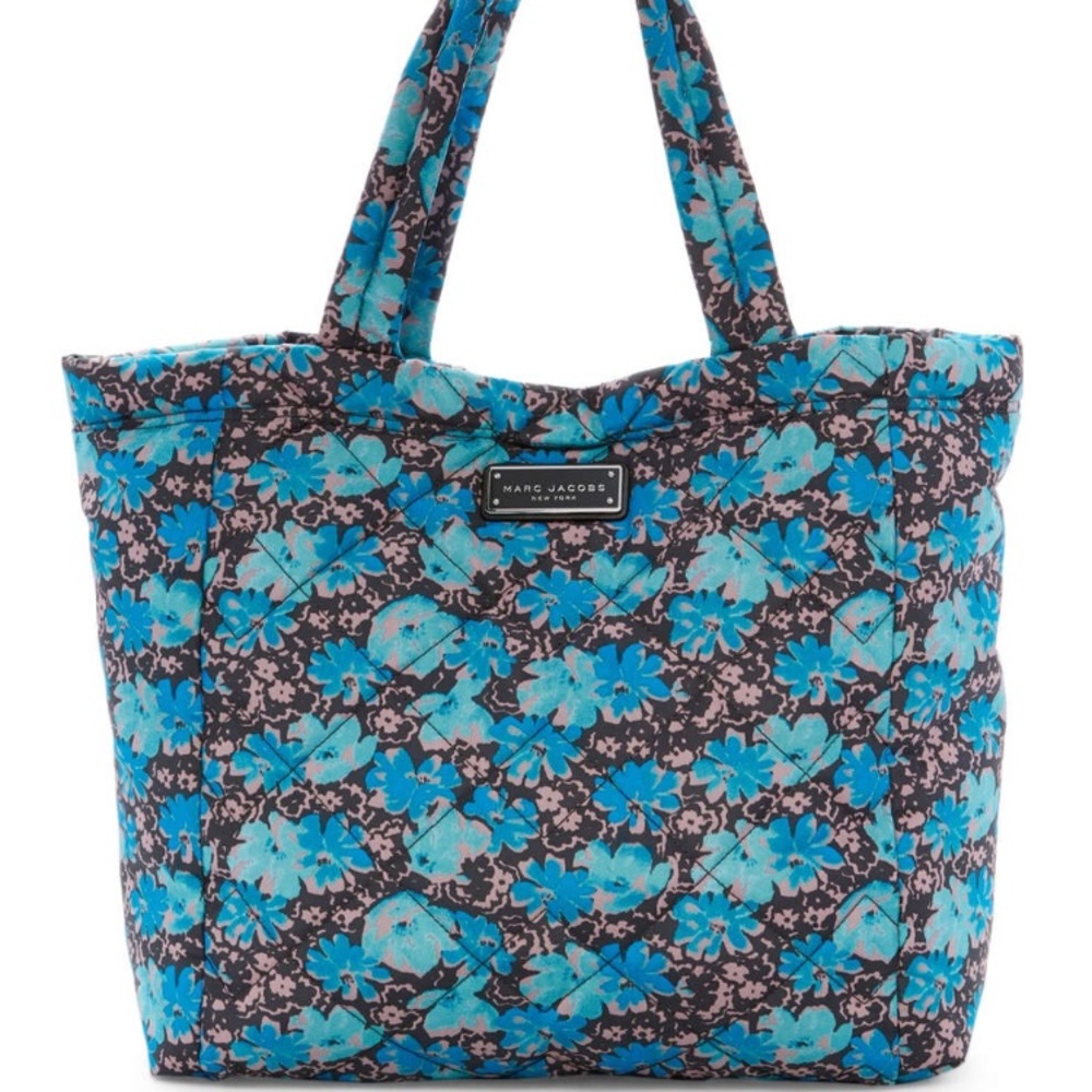 Marc by Marc Jacobs Quilted Blue Wildflower Tote