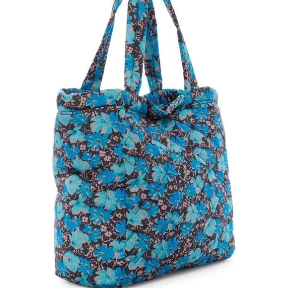 Marc by Marc Jacobs Quilted Blue Wildflower Tote - Picture 2 of 8