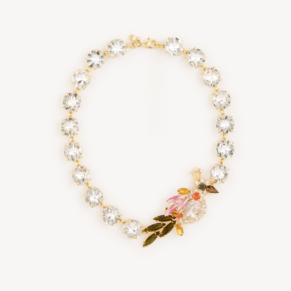 Ann Taylor Bird of Paradise Crystal Necklace - Picture 2 of 6