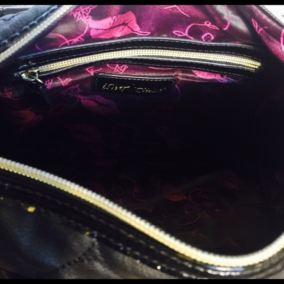 EUC black purse w/ gold trim - no shoulder strap - Picture 3 of 3