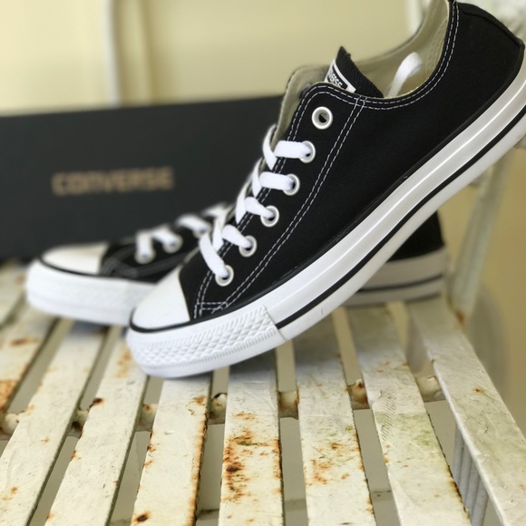 Converse All Star OX Black Low Top Women Sneakers - Picture 5 of 8