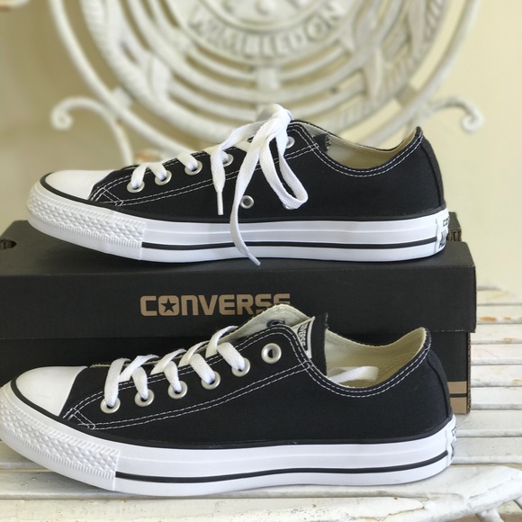 Converse All Star OX Black Low Top Women Sneakers - Picture 6 of 8