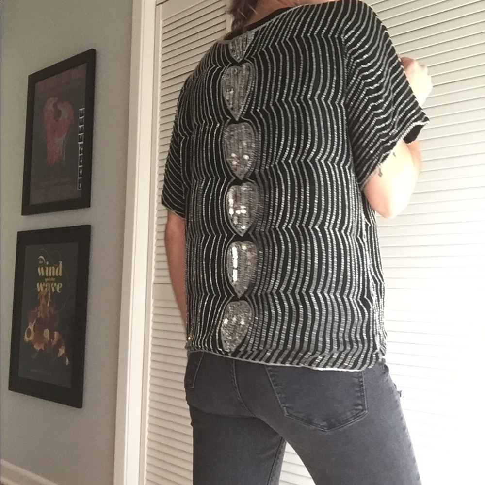 Vintage Sequined Top