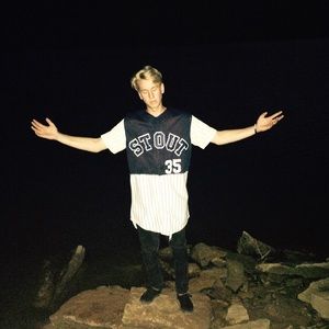 Hand sewn baseball tee