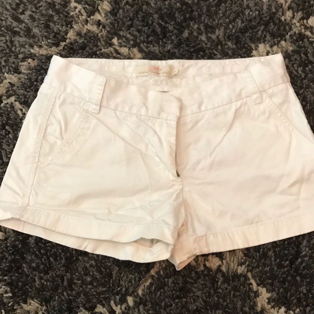 White JCrew chino shorts size 4