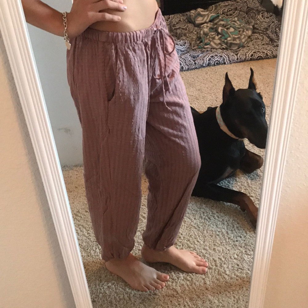 Blush pink joggers!!