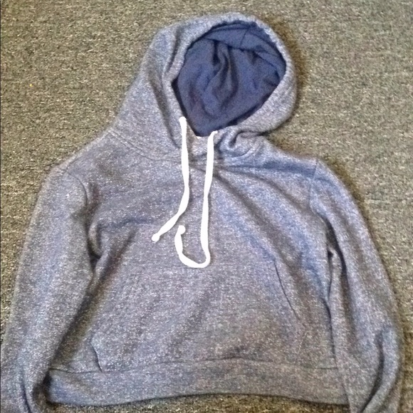Blue Crop Top Hooded jacket - Picture 1 of 1