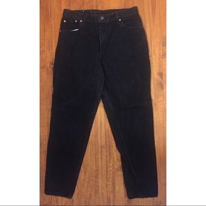 Levi's 550 High Waist Black Tapered Leg Jeans