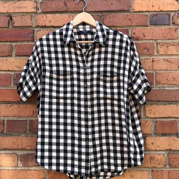 Madewell Tops - Madewell Courier Shirt in Buffalo Check Size Small
