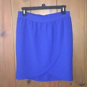 Royal blue skirt