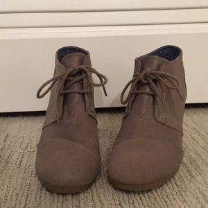 Taupe Suede Women's Desert Wedges