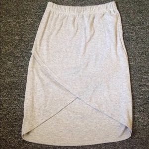 Grey High-cut Skirt