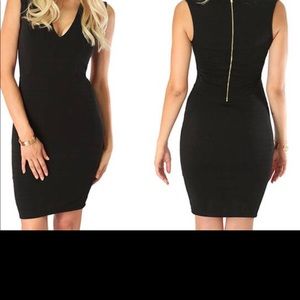 Black sexy body on dress