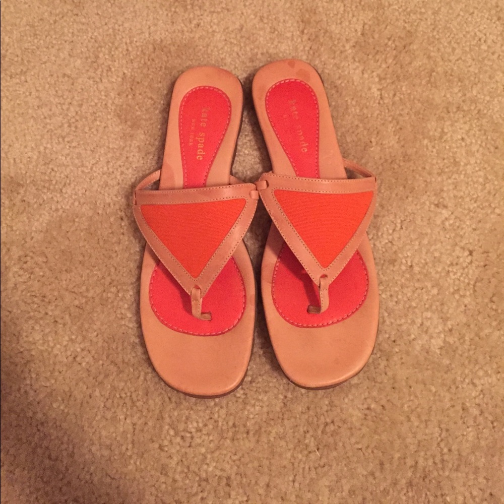 Kate Spade Orange/Tan Sandals